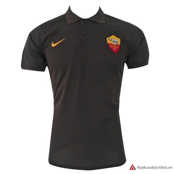 Polo AS Roma 2017-2018 Negro